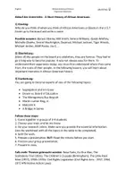 Vorschau - Stundenentwürfe - Presentations in English - African American experience - Deckblatt