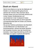 Vorschau - Unterrichtsreihen - Stadt am Abend Kunst Unterrichtsreihe Grundschule - Seite 3