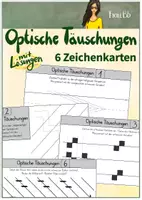 Vorschau - Bildkarten - Optische Täuschungen - 6 Zeichenkarten - Deckblatt