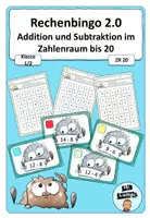 Vorschau - Arbeitsblätter - Rechenbingo 2.0 - Addition und Subtraktion im ZR 20 - Deckblatt