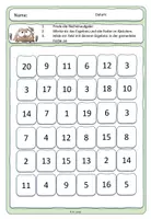 Vorschau - Arbeitsblätter - Rechenbingo 2.0 - Addition und Subtraktion im ZR 20 - Seite 1