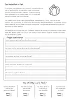 Vorschau - Arbeitsblätter - Herbstgeschichten 🍁📃 - Lesen, verstehen und behalten / Leseübungen (Klasse 2-4) - Seite 1