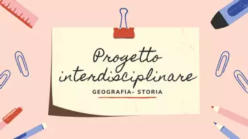 anteprima - Materiale di supporto/inclusione - Progetto interdisciplinare - Pagina di copertina