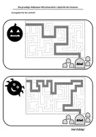 Vorschau - Arbeitsblätter - Die gruselige Halloween-WG präsentiert: Labyrinth des Grauens - Seite 1