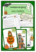 Vorschau - Arbeitsblätter - Materialpaket Halloween für Klasse 1-3 - Deckblatt