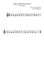anteprima - Materiale di supporto/inclusione - Spartiti didattici "Mary had a little lamb" - Pagina 2