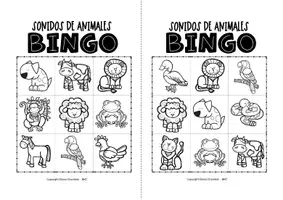 Vista previa - Juegos / Gamificación - Bingo de Sonidos de Animales - Reconocimiento Auditivo - página 2