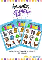 Vista previa - Juegos / Gamificación - Bingo de Sonidos de Animales - Reconocimiento Auditivo - Portada