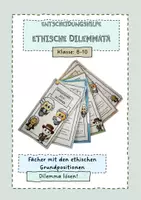 Vorschau - Mal- und Bastelvorlagen - Entscheidungshilfe Dilemmata - ethische Grundpositionen anwenden! - Deckblatt