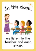 Vista previa - Decoración del aula - Classroom rules (Reglas de clase) - Portada