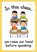Vista previa - Decoración del aula - Classroom rules (Reglas de clase) - página 1