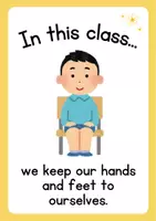 Vista previa - Decoración del aula - Classroom rules (Reglas de clase) - página 3