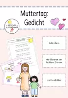 Vorschau - Bildkarten - Muttertagsgedicht Danke dass du... - Deckblatt