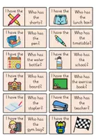 Vorschau - Spiele - Lesespiel school things / Schulsachen - Englisch - Seite 1