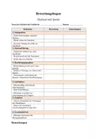 Vorschau - Arbeitsblätter - Bewertungsbogen/Feedbackbogen - Tiefstart und Sprint - Seite 2