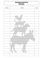 Vorschau - Anderer Materialtyp - BIO_Inhaltsverzeichnis_Haus-und Nutztiere - Deckblatt