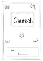 Vorschau - Arbeitsblätter - Deutsch - Deckblatt & PPT 1. Stunde - Seite 1