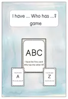 Vorschau - Spiele - I have ... Who has ...? - alphabet - Deckblatt