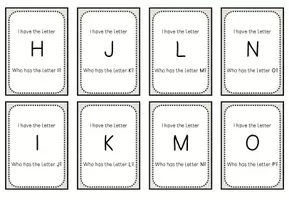 Vorschau - Spiele - I have ... Who has ...? - alphabet - Seite 2