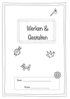 Vorschau - Arbeitsblätter - Werken Gestalten - Deckblatt & PPT 1. Stunde - Seite 1