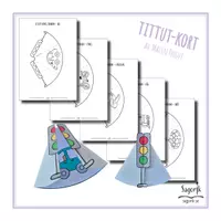 förhandsvisning - Tittut-kort Fordon - försättsblad