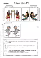 Vista previa - Manualidades / Dibujos para colorear - Antiguo Egipto - Marionetas de Dedo - Personas del Pasado - página 3