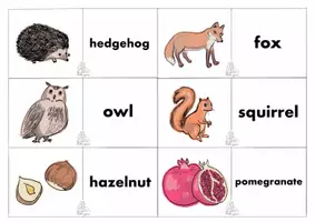 anteprima - Flashcard - Flashcards dell'Autunno in inglese! - Pagina di copertina