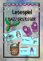 Vorschau - Spiele - Winterliches Lesespiel- Erstleser/DAZ - Deckblatt