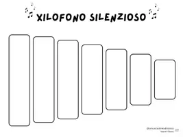anteprima - Esercizi - Xilofono silenzioso in bianco e nero - Pagina di copertina