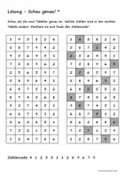 Vorschau - Arbeitsblätter - Schau genau - Zahlen (2-fach differenziert) - Seite 1
