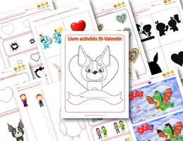 Aperçu - Jeux - Livre activités de St-Valentin - Page de couverture