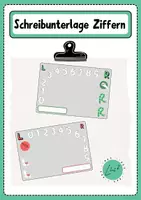 Vorschau - Mal- und Bastelvorlagen - Ziffern/ Zahlen schreiben/ nachspuren - Deckblatt