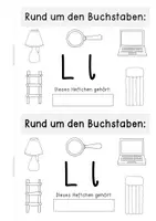 Vorschau - Anderer Materialtyp - Buchstabenheft Ll – Klein- und Großbuchstabentraining - Seite 1
