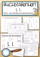 Vorschau - Anderer Materialtyp - Buchstabenheft Ll – Klein- und Großbuchstabentraining - Deckblatt