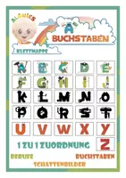 Vorschau - Fördermaterial/Inklusion - Alphabet Klettmappe ab 3 Jahren – Buchstaben zuordnen | Kita, Vorschule | vierfach differenziert - Deckblatt
