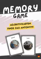 anteprima - Flashcard - Memory game - Adjektivkarten, Finde das Antonym! - Pagina di copertina