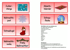 Vorschau - Stationenlernen - Domino Weihnachten - Seite 3