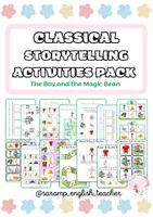 Vista previa - Manualidades / Dibujos para colorear - CLASSICAL STORYTELLING ACTIVITIES: THE BOY AND THE MAGIC BEAN - Portada