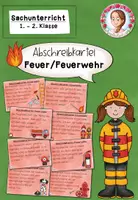 Vorschau - Arbeitsblätter - Abschreibkarten Feuerwehr | Berufe Grundschule Klasse 1-2 - Deckblatt