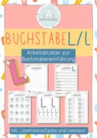 Vorschau - Arbeitsblätter - Buchstabeneinführung L - Lerntheke - Arbeitsblätter - Deckblatt