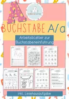 Vorschau - Arbeitsblätter - Buchstabeneinführung A - Lerntheke - Arbeitsblätter - Deckblatt