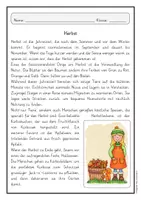 Vorschau - Stationenlernen - Lesen und verstehen: Herbst / 5 Lesetexte mit Fragen - Seite 3