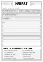 Vorschau - Arbeitsblätter - HERBST Tätigkeiten im Herbst - Verbstellung - Seite 3
