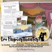 Vorschau - Spiele - Theaterfiguren zum Basteln inkl. Theaterstücken, Bastelanleitung, Kamishibai geeignet - Seite 2