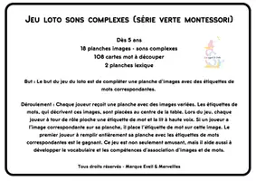 Aperçu - Feuilles d'exercices - LOTO_SERIE VERTE OU SONS COMPLEXES Cursives - Page 1