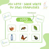 Aperçu - Feuilles d'exercices - LOTO_SERIE VERTE OU SONS COMPLEXES Cursives - Page de couverture