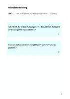 Vorschau - Test - DTB B2 - 30 Aufgaben: Mündliche Prüfung Teil 2 - Seite 3