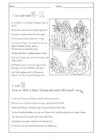 Vorschau - Arbeitsblätter - Lesen und Malen, Fehlerlesen, Herbst, inhaltsentnehmendes Lesen, 3 - Seite 2