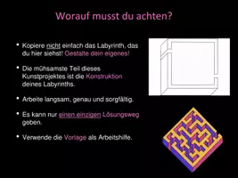 Vorschau - Stundenentwürfe - Kunstprojekt „Eigenes Labyrinth gestalten“ – Parallelperspektive Schritt für Schritt - Seite 3