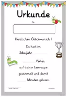Vorschau - Anderer Materialtyp - Urkunden - Leseraupe, Bücherwurm - Seite 1